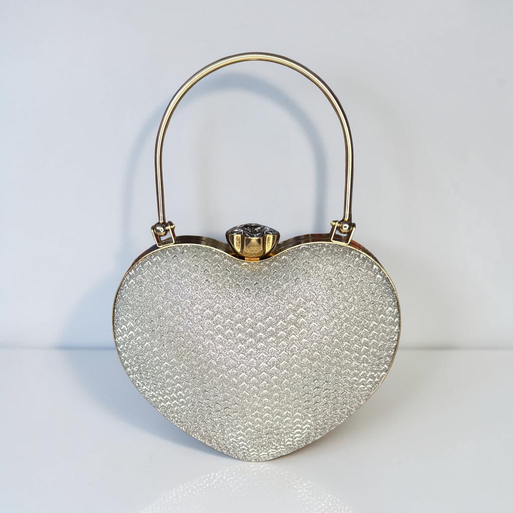 SILVER CLUTCH PURSE