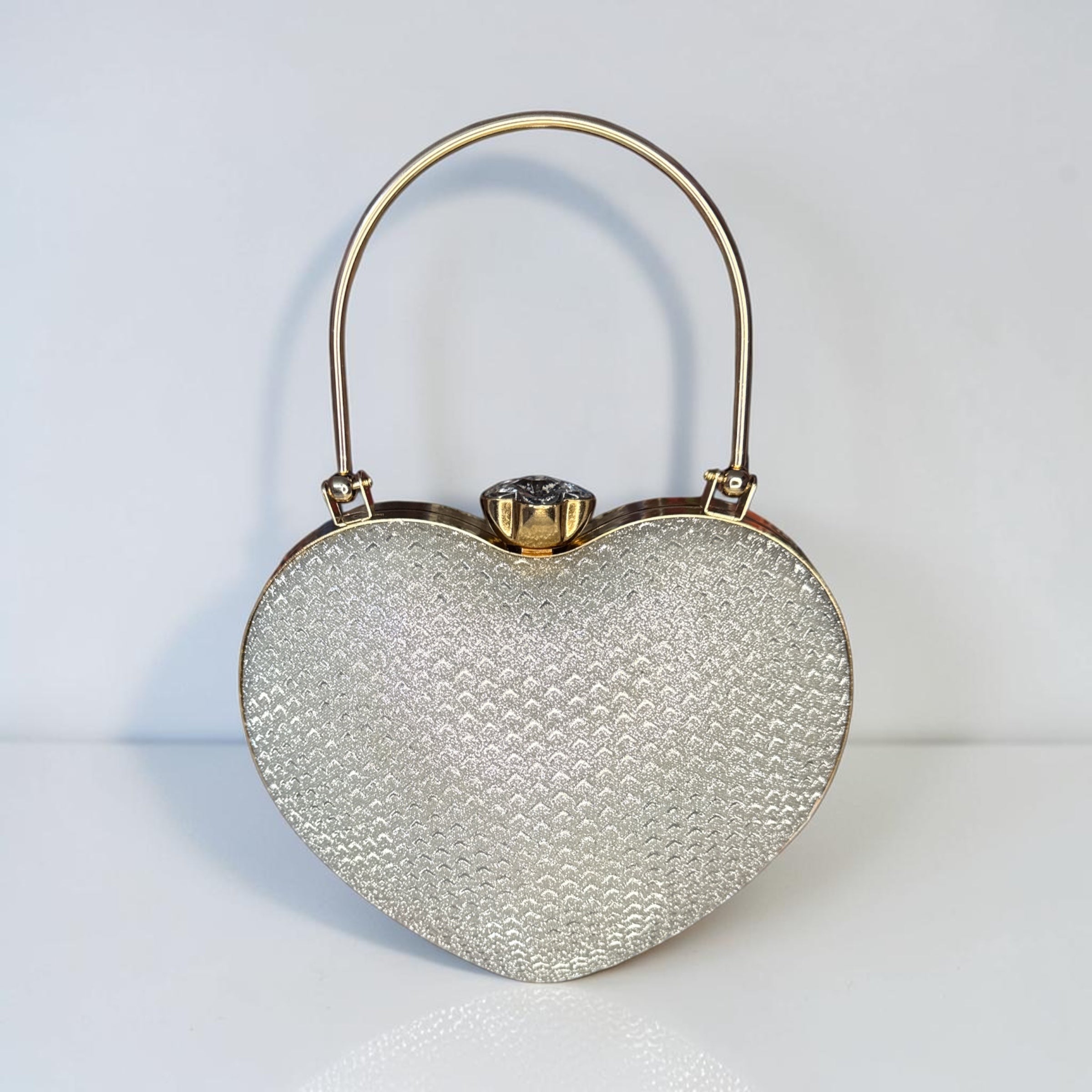 SILVER CLUTCH PURSE