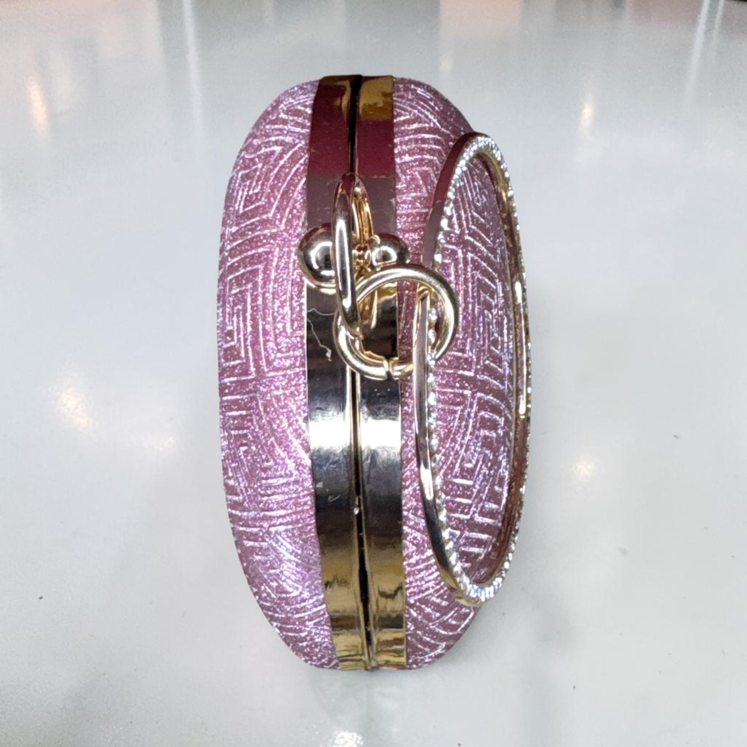 TEARDROP ROSEGOLD CLUTCH